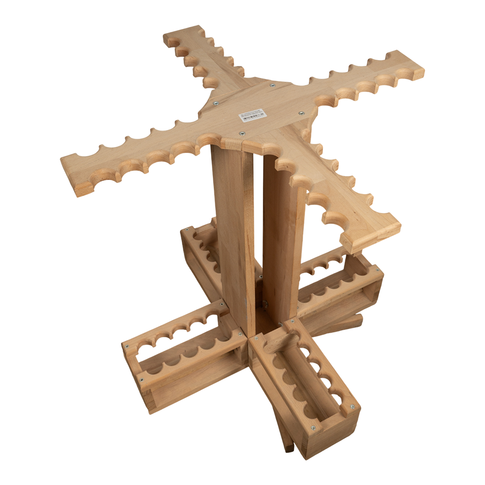 Стойка для удилищ поворотная, под 40 шт., 730х730х800 мм, покрытая лаком. Фото №2 Стойка для удилищ поворотная, под 40 шт., 730х730х800 мм, покрытая лаком. Фото №2