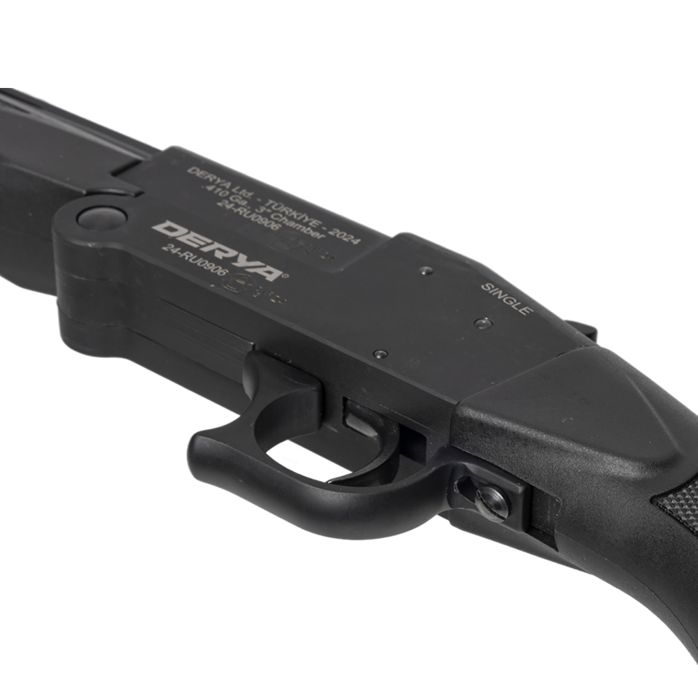 Ружье DERYA Single SS-TRI COMBO 12/76, 20/76, 410/76, L-560 (одноствольное, вентилируемая планка, пластик черный, набор чоков). Фото №14