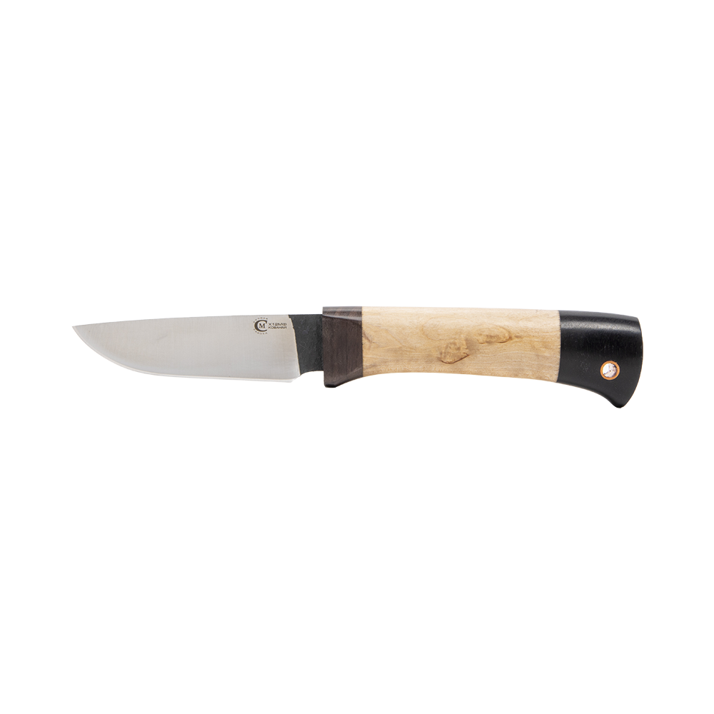 Нож МС Турист, кованый, сталь Х12МФ, карел.бер.,граб. Фото №1 Нож МС Турист, кованый, сталь Х12МФ, карел.бер.,граб. Фото №1