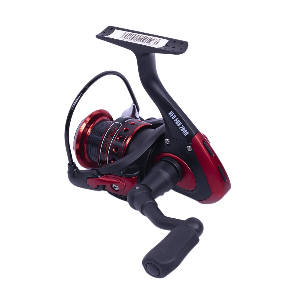 Катушка Inquisitor Red Fox 2000 (Красная 5.1:1,9+1 подшипников+шпуля). Фото №4