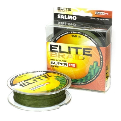 Леска плетёная Salmo Elite BRAID Green 125/050. Фото №1