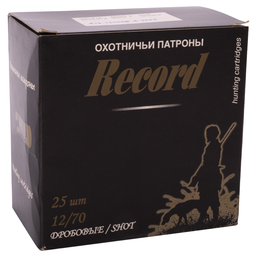 Патрон Рекорд 12/70 №6 повышенная осыпь (пачка 25 шт.) (в коробке 250 шт.). Фото №4