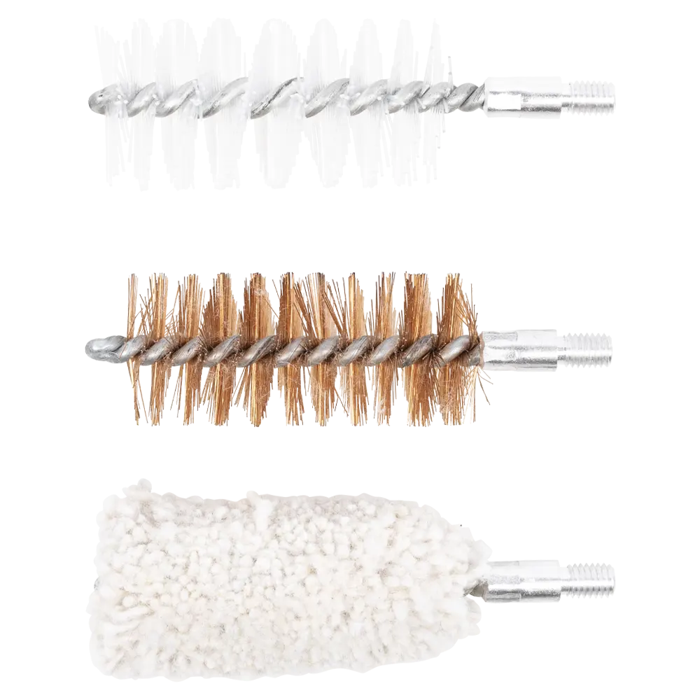 Набор ершей для чистки оружия ОхотАктив калибр 12 (бронзвый, щетинный, хлопковый). Фото №1 Набор ершей для чистки оружия ОхотАктив калибр 12 (бронзвый, щетинный, хлопковый). Фото №1