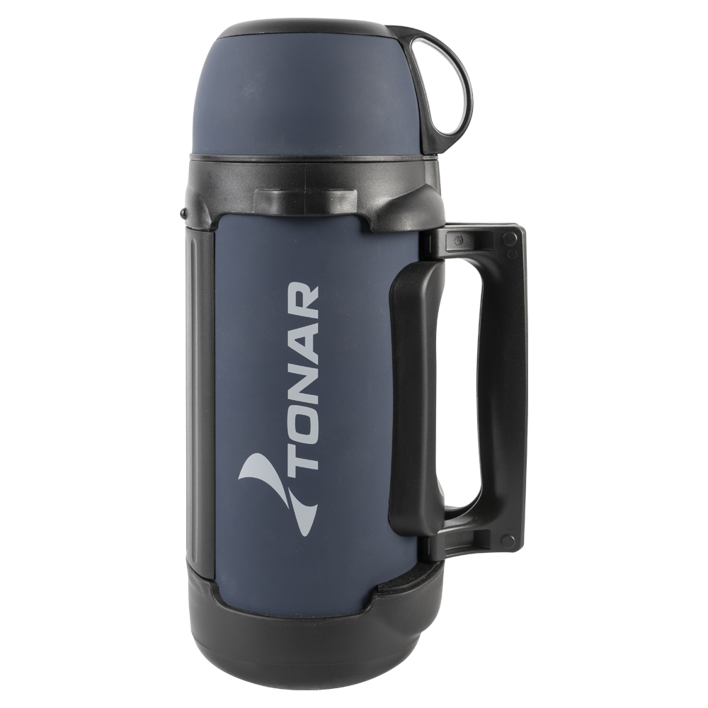 Термос (HS.TM-041) 1400ML (крышка-кружка с ручкой, дополнительная пластиковая чашка, складные ручки, ремень) TONAR. Фото №1 Термос (HS.TM-041) 1400ML (крышка-кружка с ручкой, дополнительная пластиковая чашка, складные ручки, ремень) TONAR. Фото №1