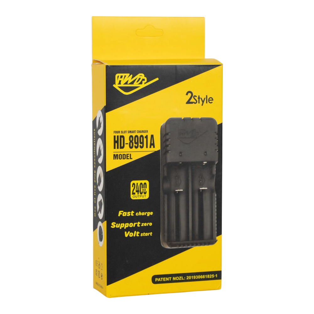 Зарядное устр. для аккум. фонаря универс. 220 В. 2 батареи . Фото №1