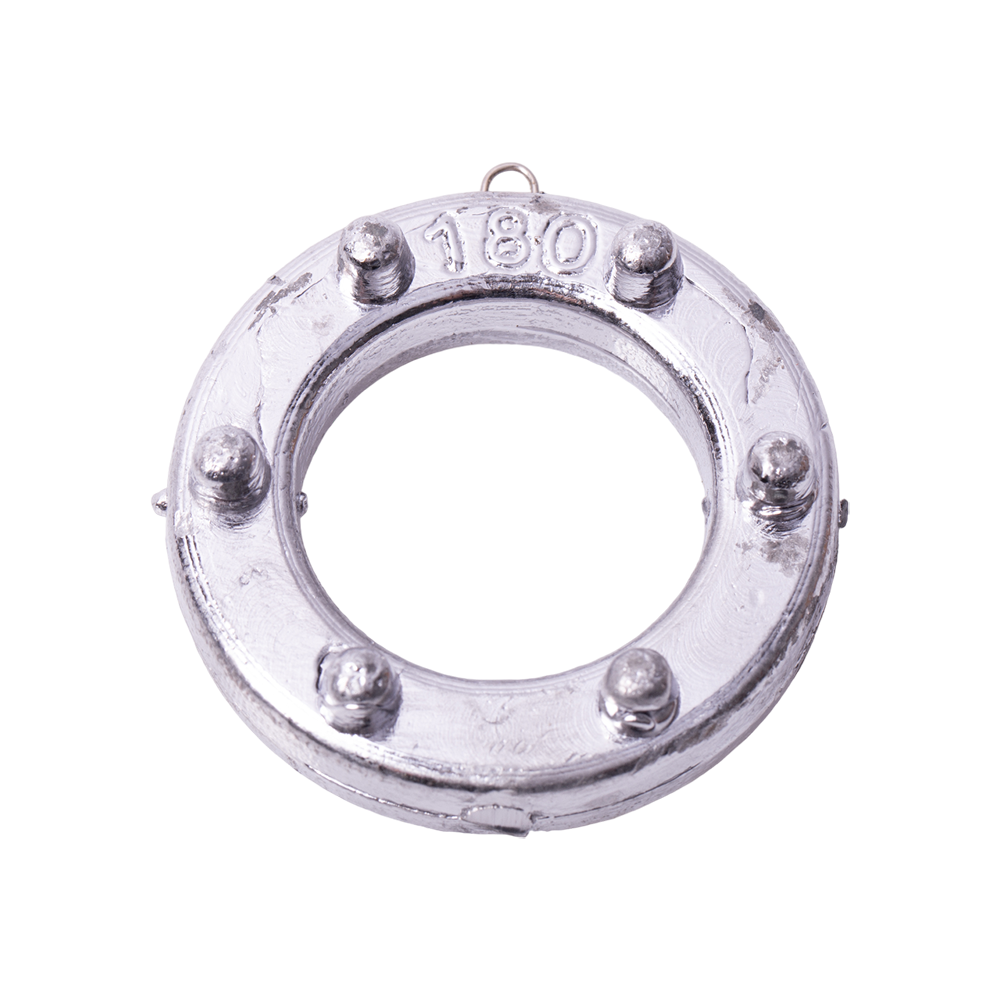 Груз "Кольцо" с шипами и ушком 180гр.. Фото №1