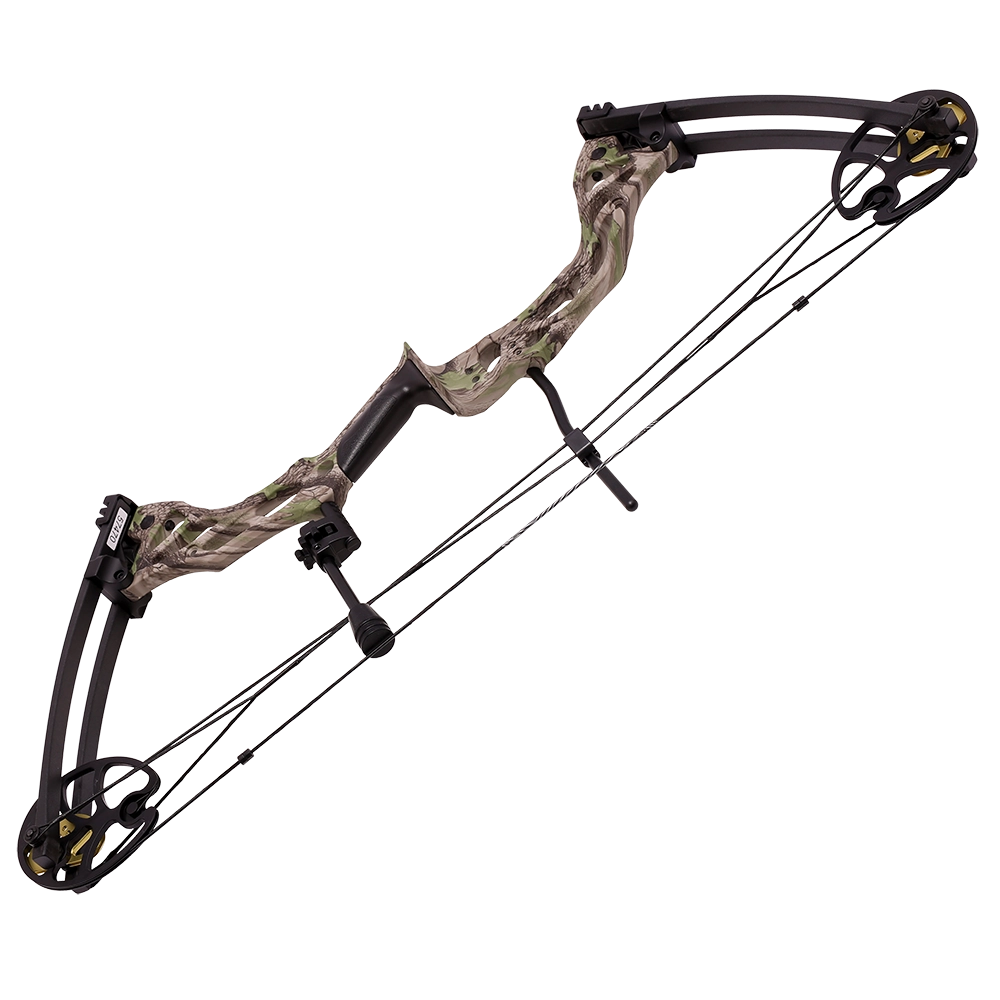 Лук Man Kung Fossil NCB75, блочный, green camo, 60 lbs, комплектация. Фото №3