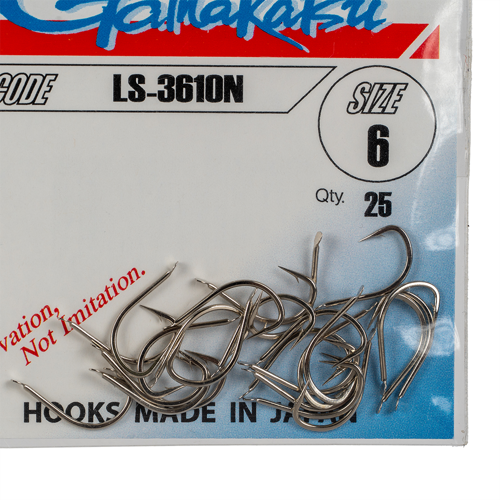 Крючок Gamakatsu Hook LS-3610N Nickel №06. Фото №2