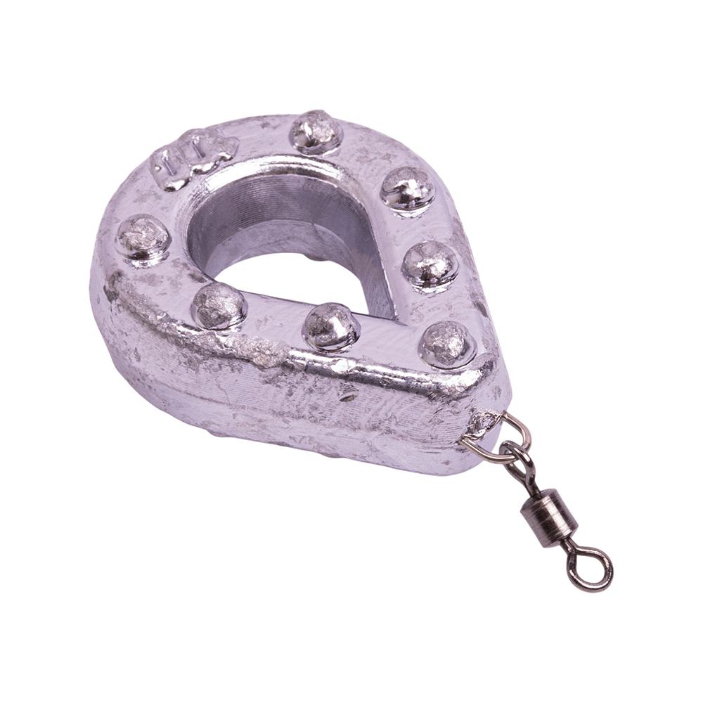 Груз "Капля-рамка" с ушком и вертлюгом, 100гр. Фото №3