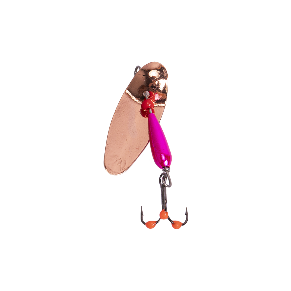 Вертушка Spinner AGAT MARIO#2 (metal pink)2,8g (медь). Фото №1