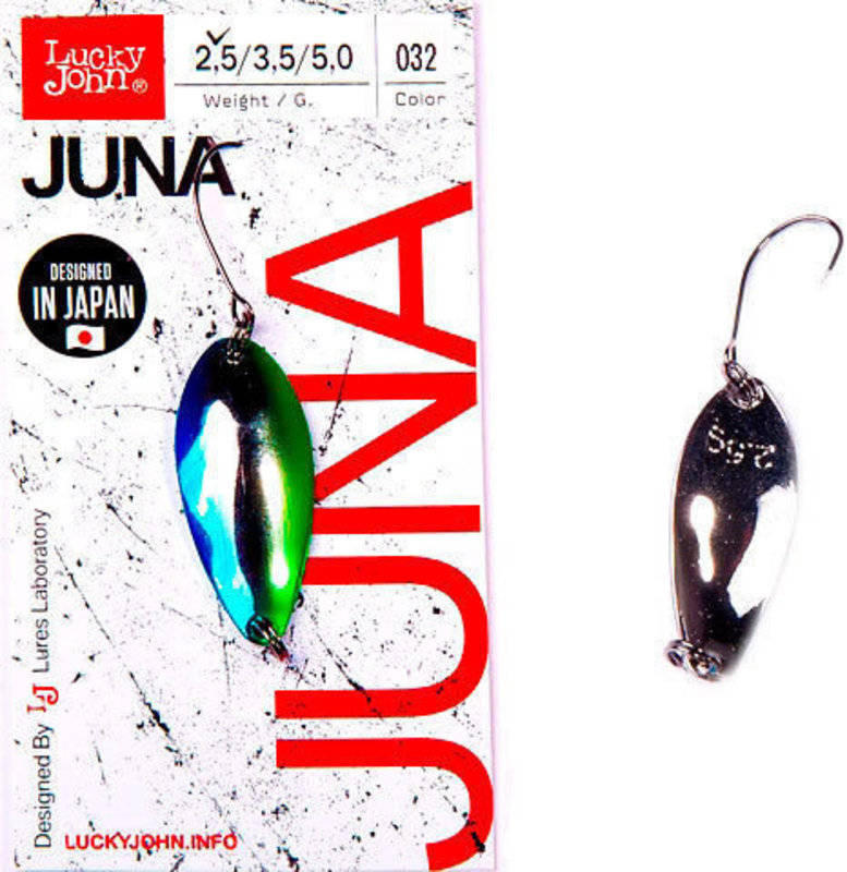 Блесна колеблющаяся Lucky John Juna 33мм, 3,5гр, цвет (032). Фото №1