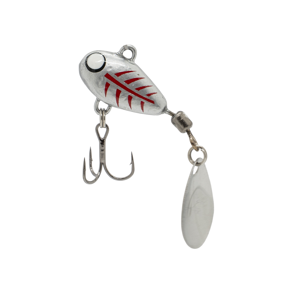 Тейл-спиннер UF Studio Hurricane 20мм, 10гр, цвет (Silver Ghost). Фото №1 Тейл-спиннер UF Studio Hurricane 20мм, 10гр, цвет (Silver Ghost). Фото №1