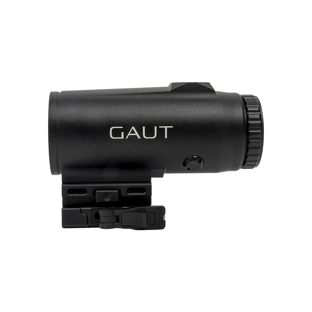Увеличитель Gaut Garnet 5x30, откидной, быстросъёмный кронштейн на Picatinny. Фото №1