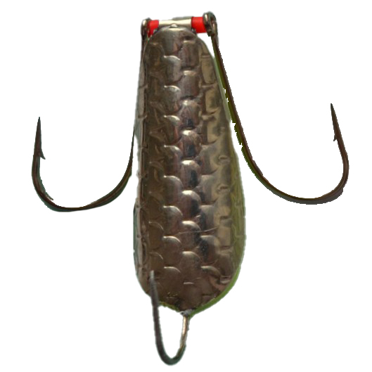 Блесна ЖОР Балда-Жучок 35мм, 18гр, цвет (нейзильбер) впаянный крючок. Фото №2