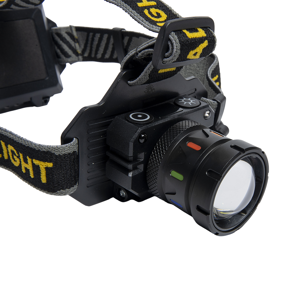 Фонарь налобный 8129-PМ30-3TG (aкк.18650 3шт, диод TG, COB, датч.движ., разъём Type-С, Power Bank). Фото №4