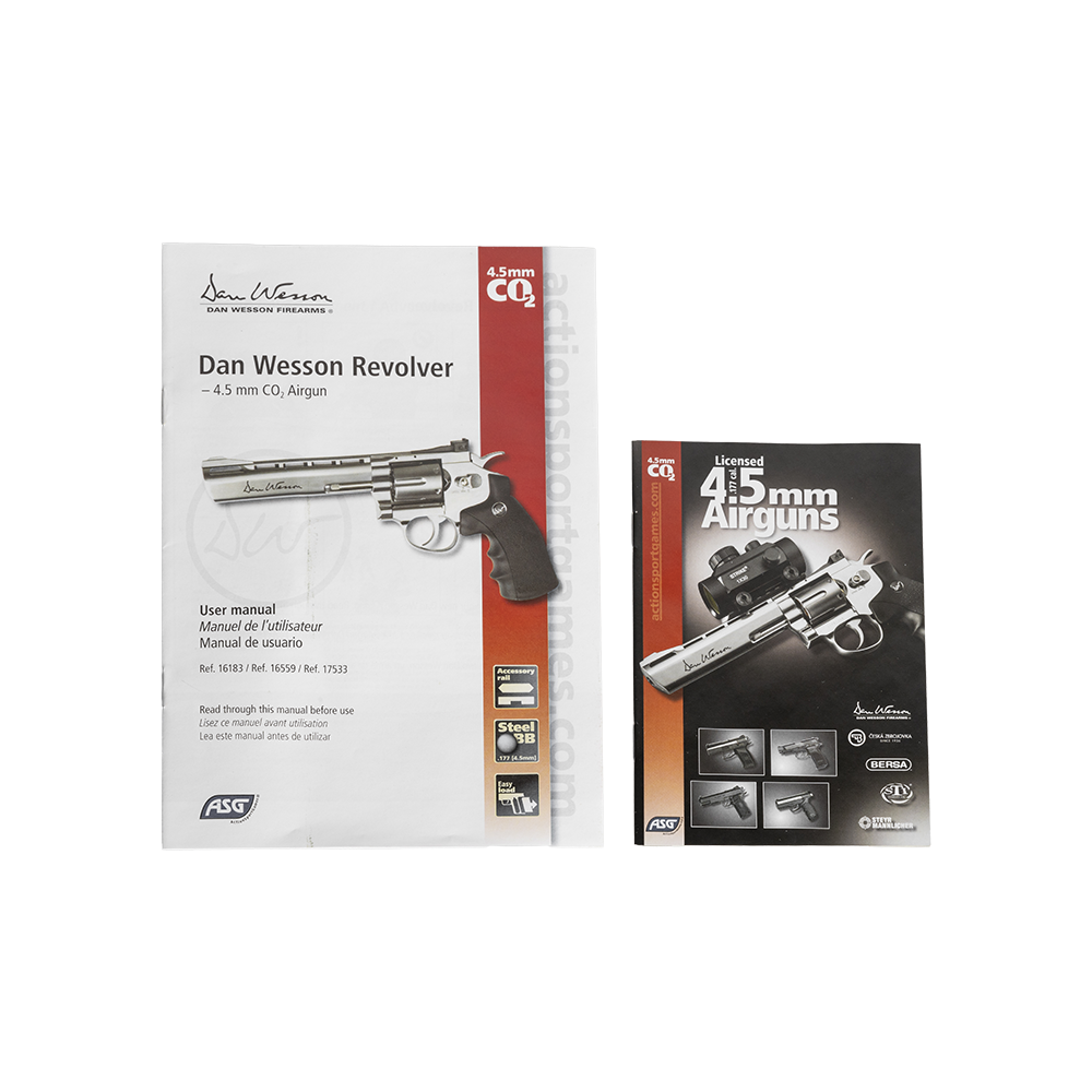 Револьвер пневматический ASG Dan Wesson 8", калибр 4,5 мм. Фото №10