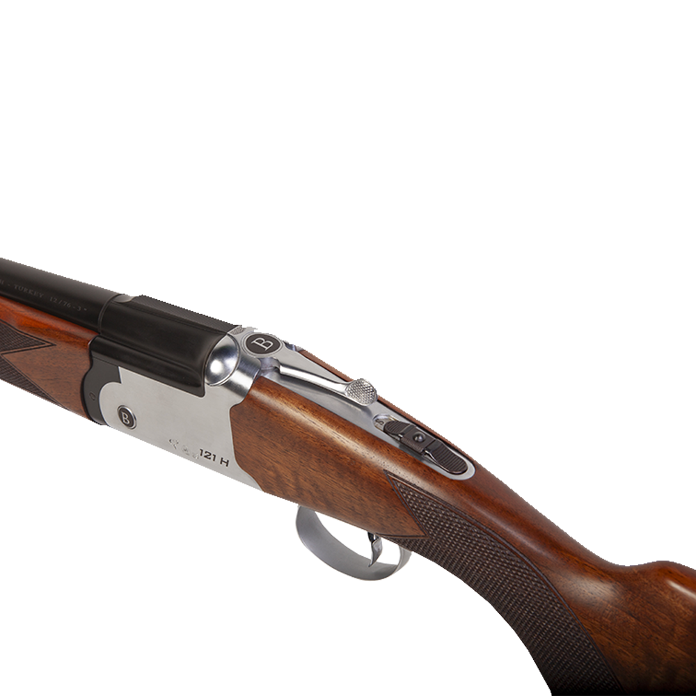 Ружье Batsas 121H калибр 12Х76, L-710 (серебристый ресивер, раздельная планка, мушка латунь). Фото №6