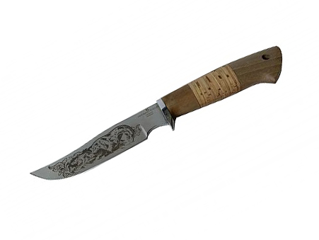 Нож "Промысловый" (95х18 с рисунком) (Кашулин). Фото №1