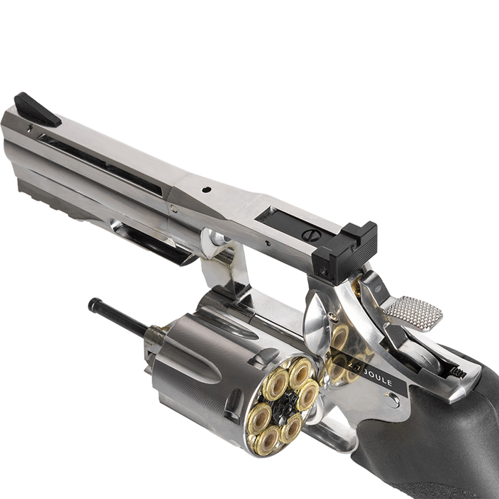 Револьвер пневматический ASG Dan Wesson 715 4" Silver, калибр 4,5 мм. Фото №8