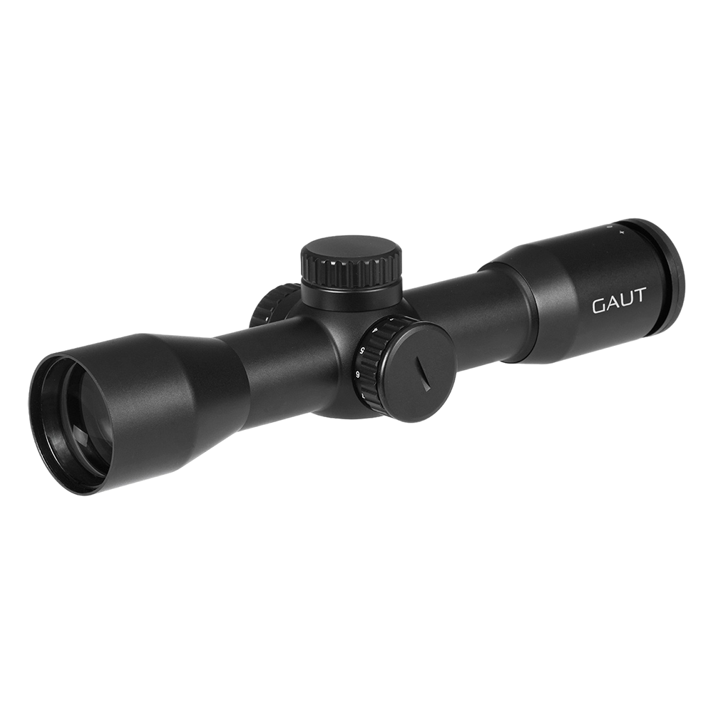 Прицел Gaut Amber 4x36, сетка 27 (Mil-Dot), подсветка красная, 30мм, 1/2 МОА. Фото №1