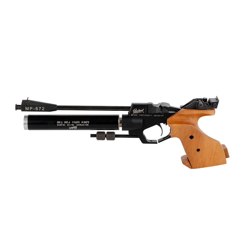 Пистолет пневматический МР-672-02 (спортивный с баллоном). Фото №5