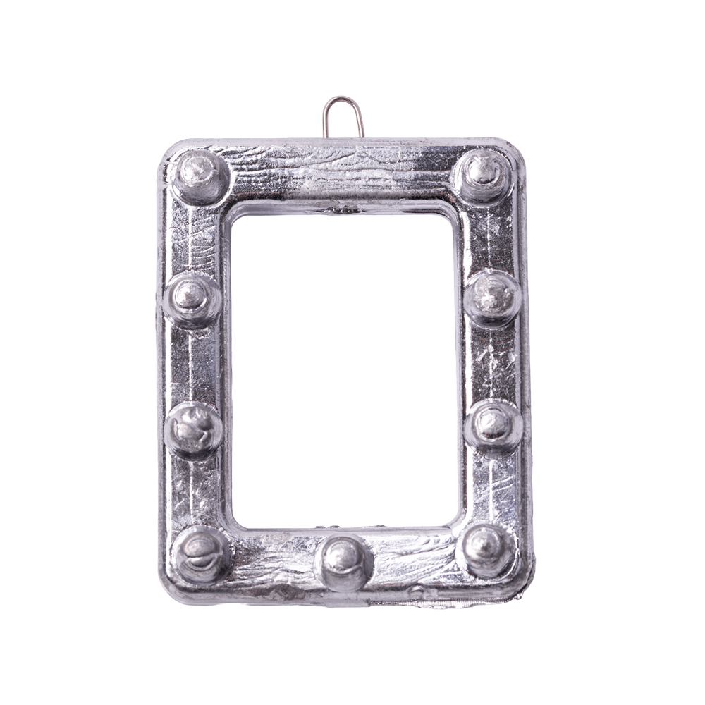 Груз "Рамка" с шипами и ушком 130гр.. Фото №2