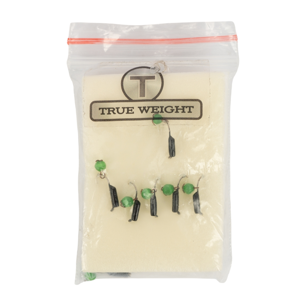 Мормышка вольфрамовая "Кошачий глаз" подвес d2,0 зеленый (10шт). Фото №2