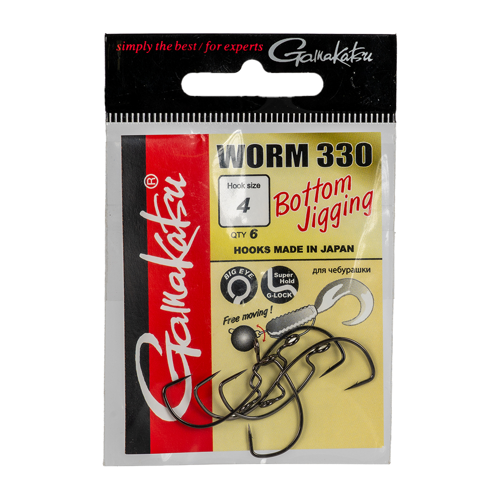 Крючок GAMAKATSU WORM 330 BOTTOM JIGGING №4 . Фото №1 Крючок GAMAKATSU WORM 330 BOTTOM JIGGING №4 . Фото №1
