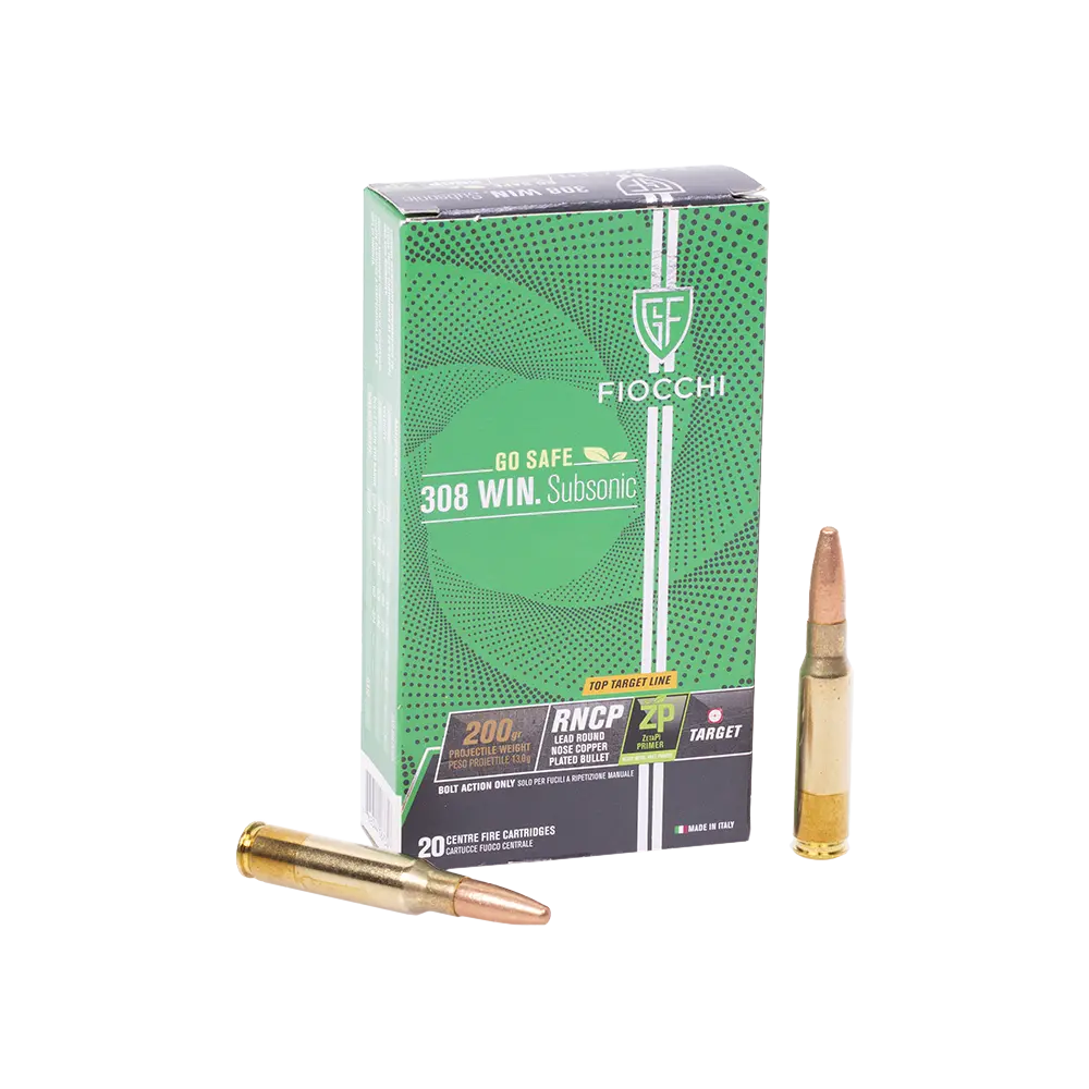 Патрон нарезной FIOCCHI калибр 308 WIN Subsonic RNCP 13 гр. 200 grn. (в пачке 20 шт.). Фото №2 Патрон нарезной FIOCCHI калибр 308 WIN Subsonic RNCP 13 гр. 200 grn. (в пачке 20 шт.). Фото №2