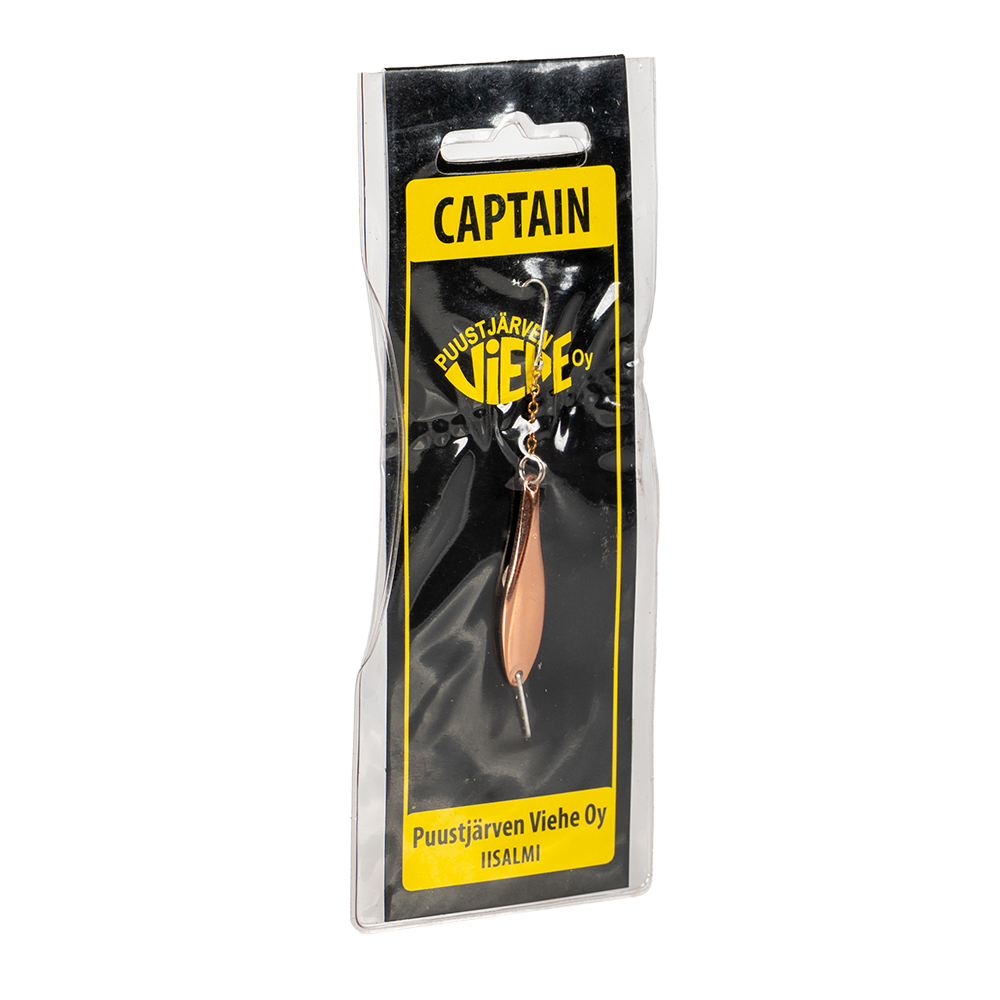 Блесна Puustjarven Captain 38мм, 5гр, цвет (Hop/Kup) цепочка-крючок. Фото №2