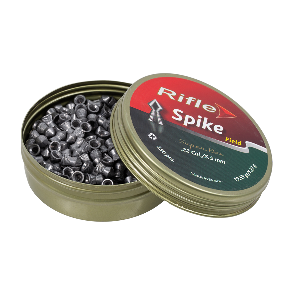 Пуля пневматическая RIFLE Field Series Spike 5,5 мм. 1,27 гр. (250 шт. в банке). Фото №2 Пуля пневматическая RIFLE Field Series Spike 5,5 мм. 1,27 гр. (250 шт. в банке). Фото №2