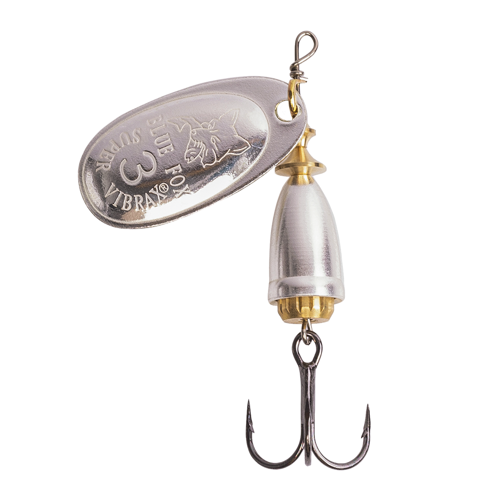 Блесна вращающаяся Blue Fox Vibrax Original №3, 8гр, цвет (S) серебро. Фото №1