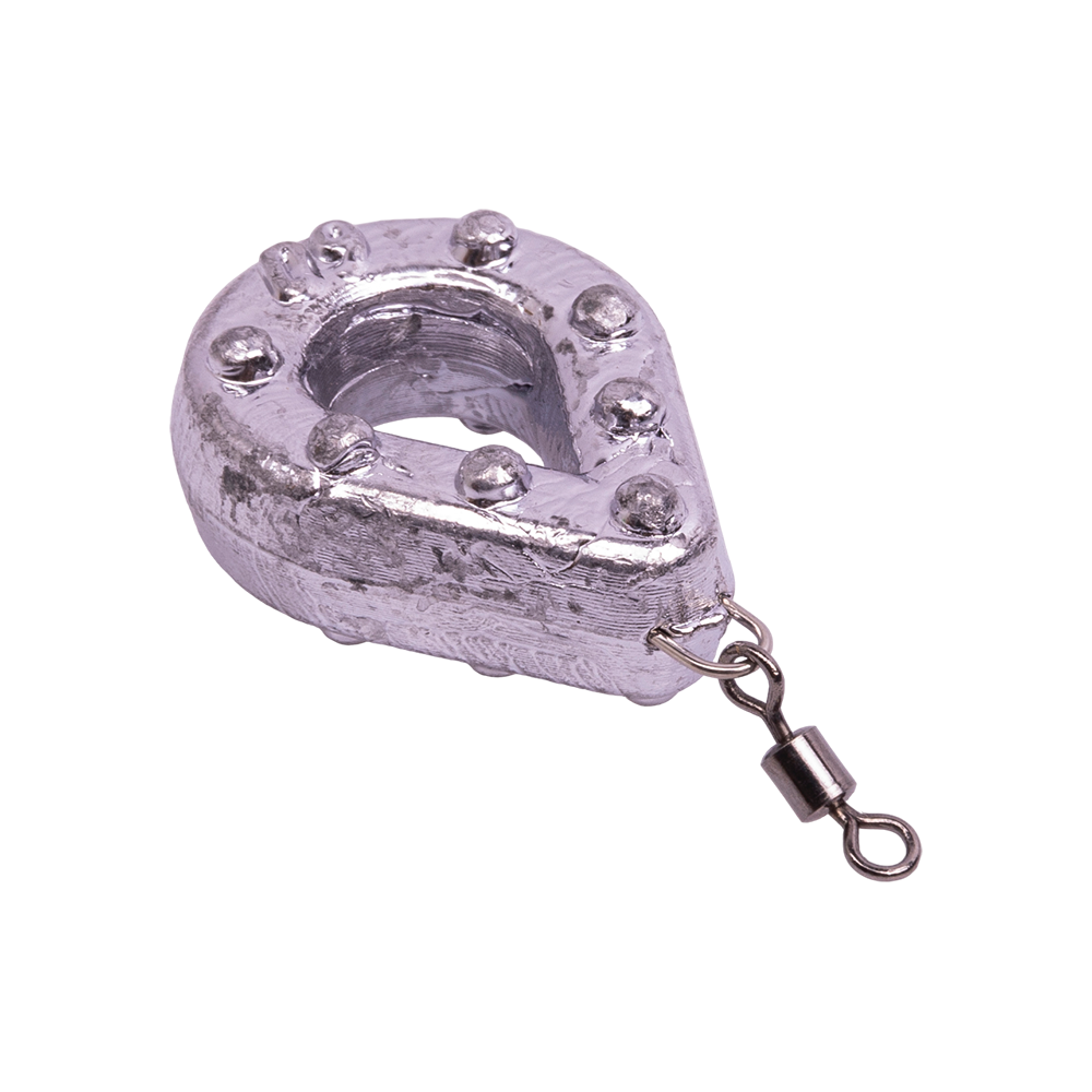 Груз "Капля-рамка" с ушком и вертлюгом, 60гр. Фото №3