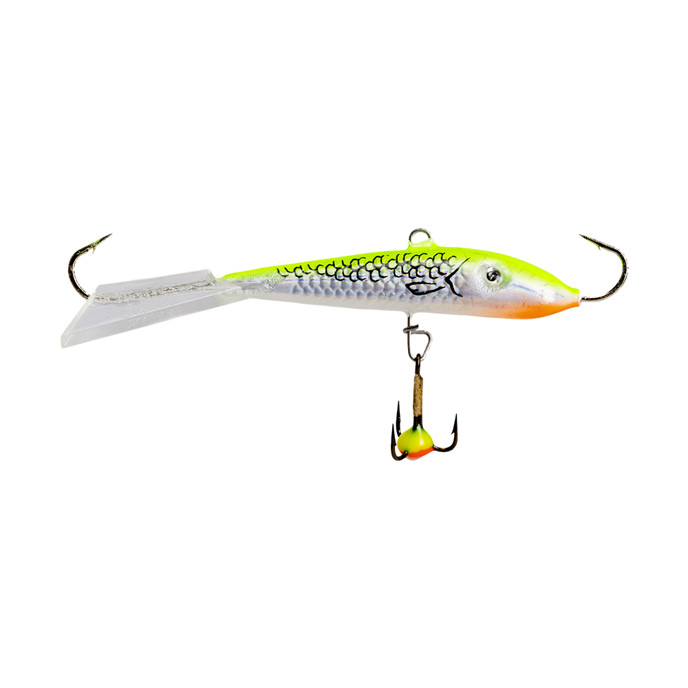 Балансир Lucky John FIN 70мм, 20гр, цвет (44H) с тройником. Фото №1 Балансир Lucky John FIN 70мм, 20гр, цвет (44H) с тройником. Фото №1
