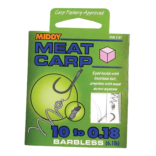 MIDDY Meat HTN 14s to 0.16 Крючок с поводком (6шт). Фото №1
