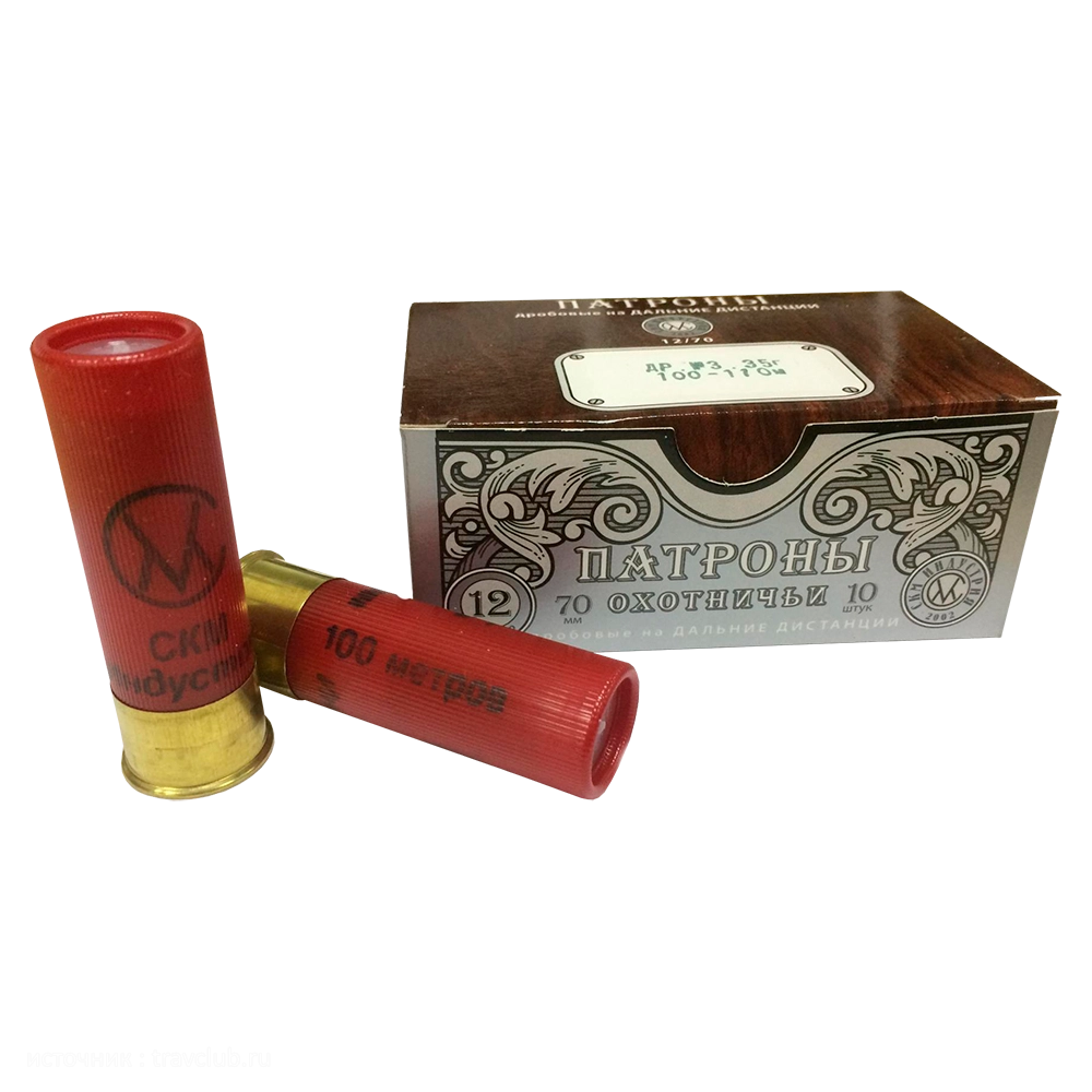 СКМ Патрон охотничий 12/70 №0 "Сверхдальняя дистанция" 35 гр. (п.Россия) (в коробке 10 шт.). Фото №1