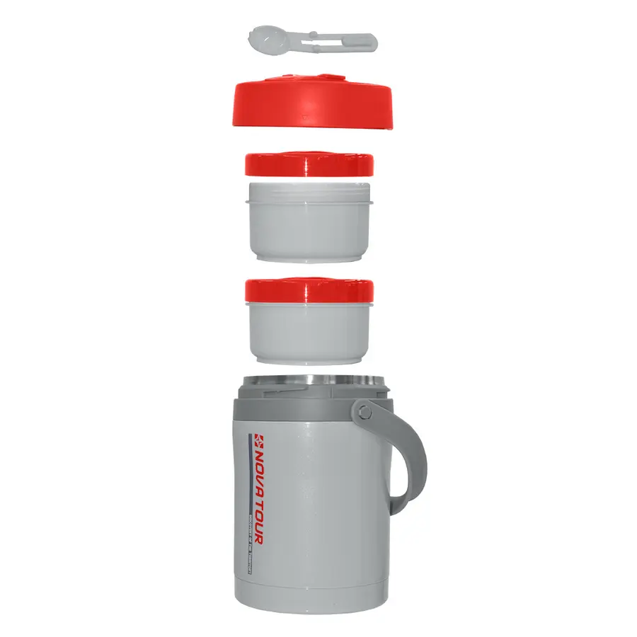 Термос д/вторых блюд ФастФуд Серый (NovaTour). Фото №1 Термос д/вторых блюд ФастФуд Серый (NovaTour). Фото №1