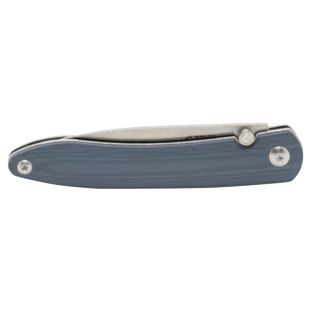 Нож складной CJRB Ria, клинок 12C27, рукоять серая G10. Фото №3