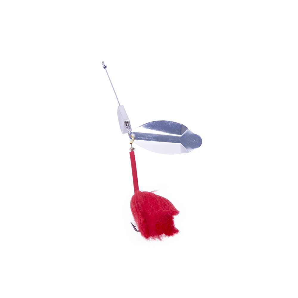 Блесна вращающаяся MADFISH Super Pike №4, 24гр, цвет (Silver-red-dot). Фото №4