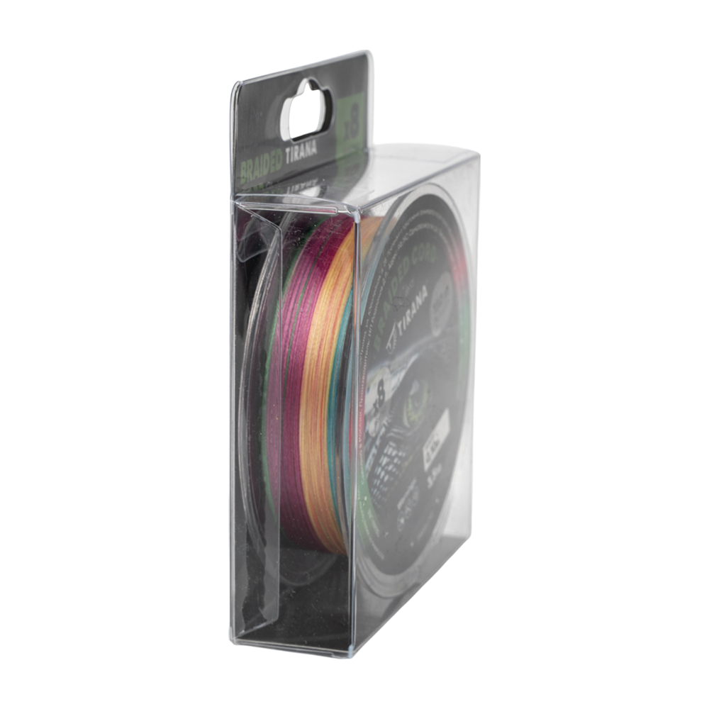 Шнур плетеный Tirana Classic X8 PE 150м, d0,10 (multicolor). Фото №3