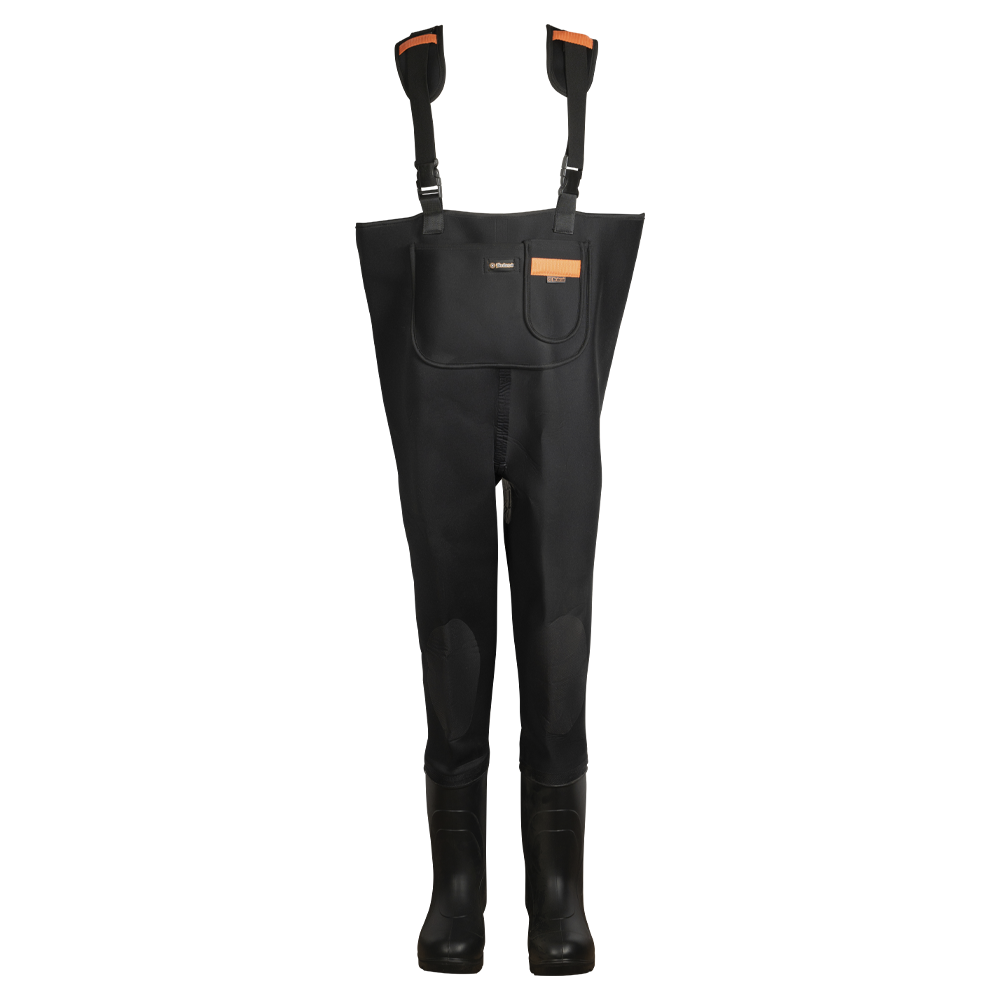 Вейдерсы из неопрена Вездеход Топтыгин 2 с сапогами из ЭВА и ПУ (черный) р. 46. Фото №1