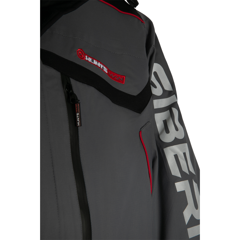 Костюм Huntsman Siberia цвет Серый/Черный ткань Breathable р. 56-58/182-188. Фото №6