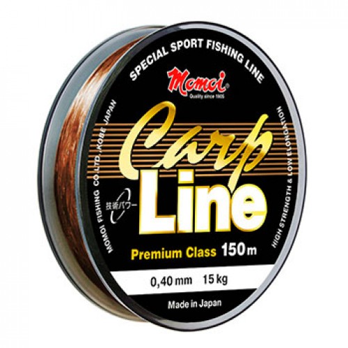 Леска монофиламентная Momoi Carp Line 0.17мм/150м, 3,5кг, коричневая. Фото №1