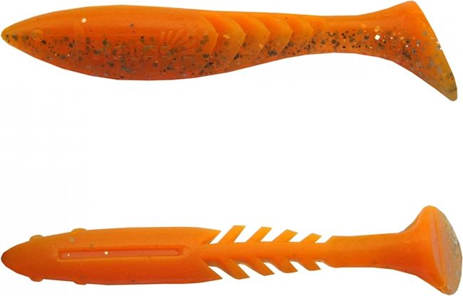 Виброхвост Helios Slash 2,64/6,7 см Orange & Sparkles 10шт. (HS-19-022). Фото №2 Виброхвост Helios Slash 2,64/6,7 см Orange & Sparkles 10шт. (HS-19-022). Фото №2