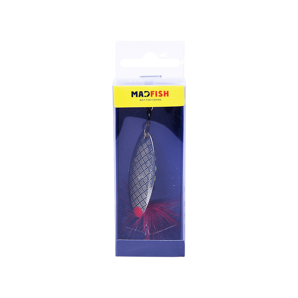 Блесна вращающаяся MADFISH Aglia Long №3, 11,5гр, цвет (Gold-red-dot). Фото №1