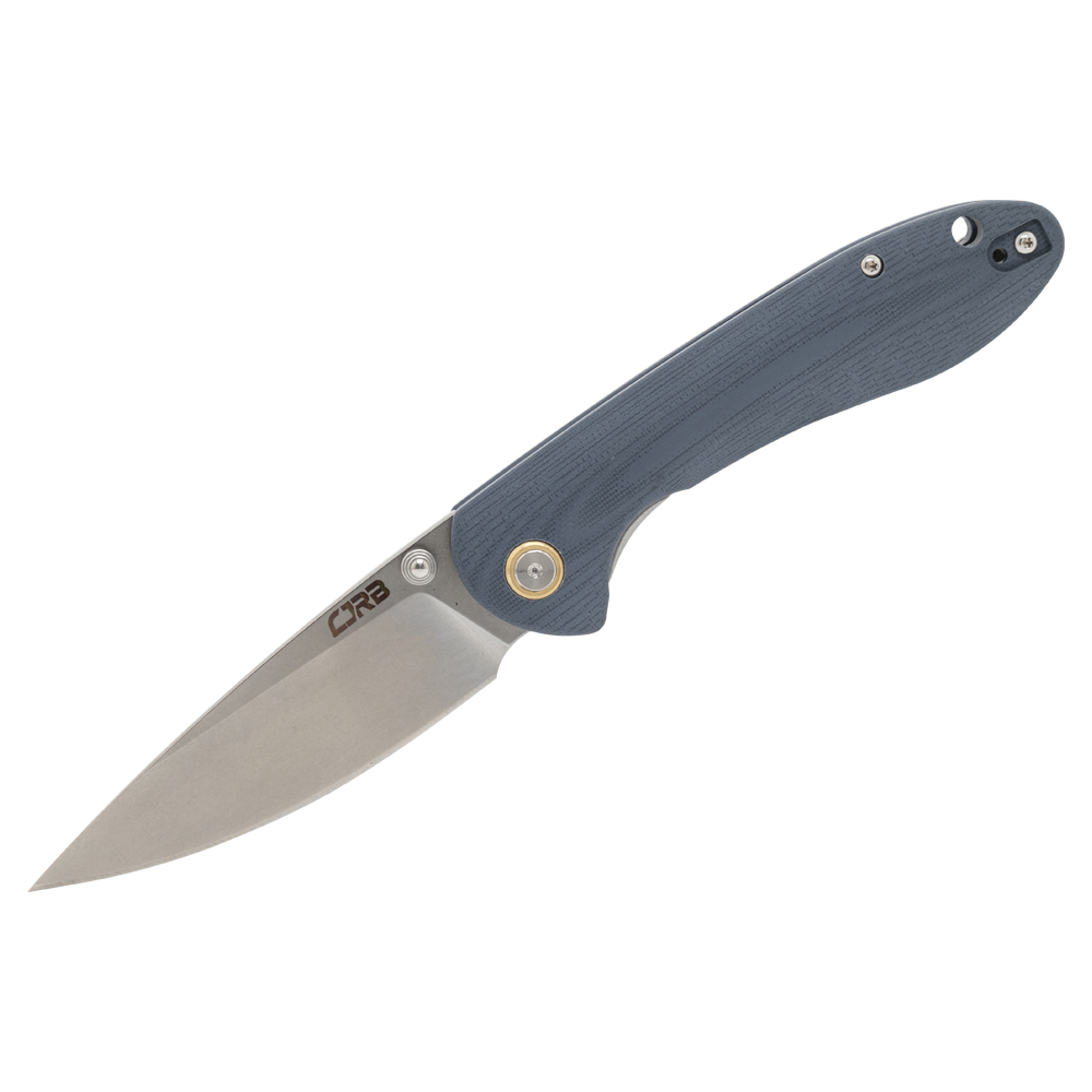 Нож складной CJRB Feldspar, рукоять серая G10, клинок D2. Фото №1