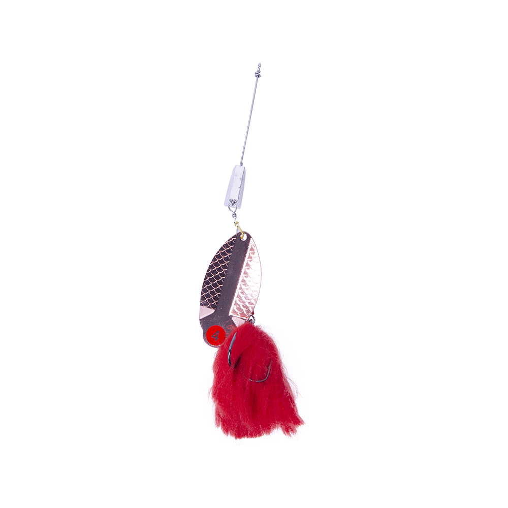 Блесна вращающаяся MADFISH Super Pike №4, 24гр, цвет (Copper-red-dot). Фото №2