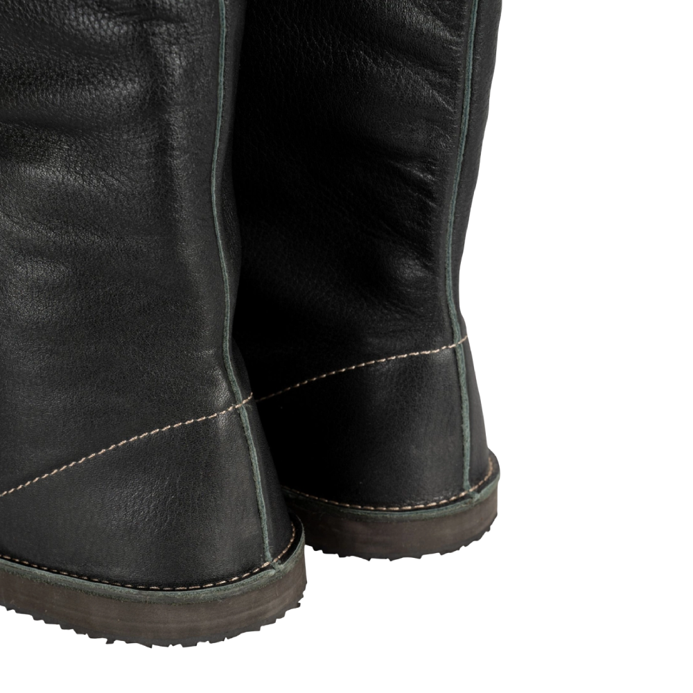 Ичиги ПОСКРЯКОВ (нат.кожа, со шнурками) черные р. 45. Фото №11