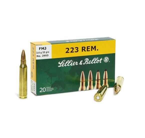 Sellier&Bellot 223 Rem FMJ 3.6гр.. Фото №1