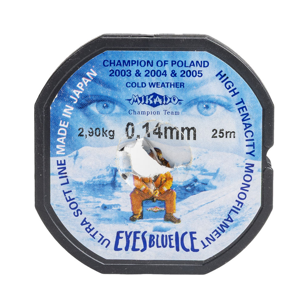 Леска "Mikado" Eyes Blue Ice 0.14 (25м). Фото №1
